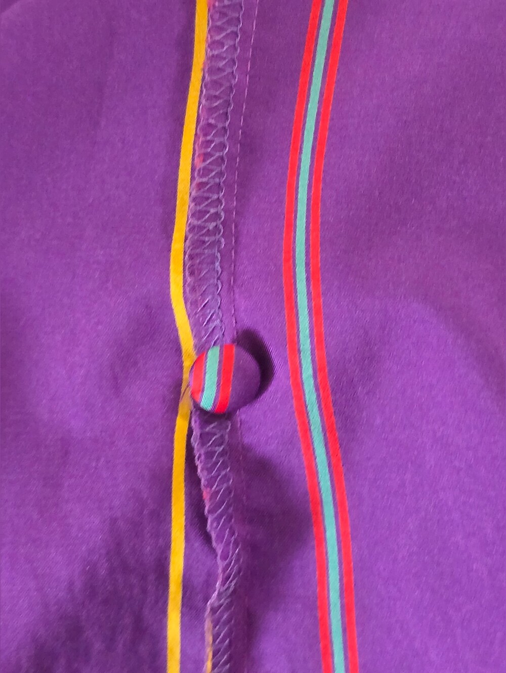 Vintage Josephine Purple Striped Button-Down Shirt - Picture 10 of 12